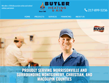 Tablet Screenshot of butlerheatac.com